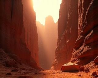Wadi Rum red sandstone formations